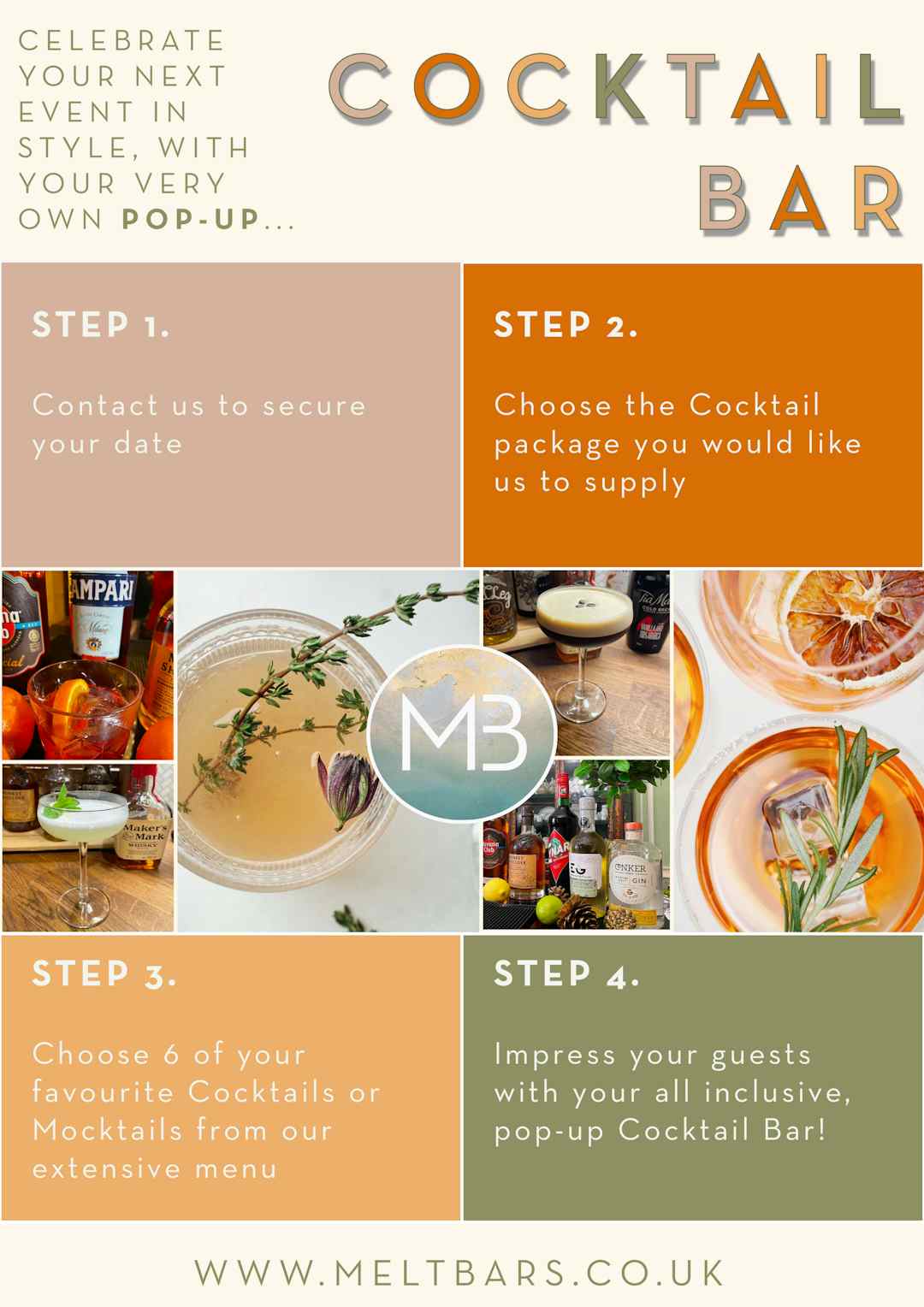 Hero image for supplier Melt Bars - Mobile Event & Cocktail Bar Specialists