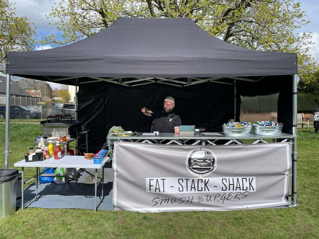 Hero image for supplier Fat-Stack-Shack Smash Burger Catering & The Sitting Duck Mobile Bar 