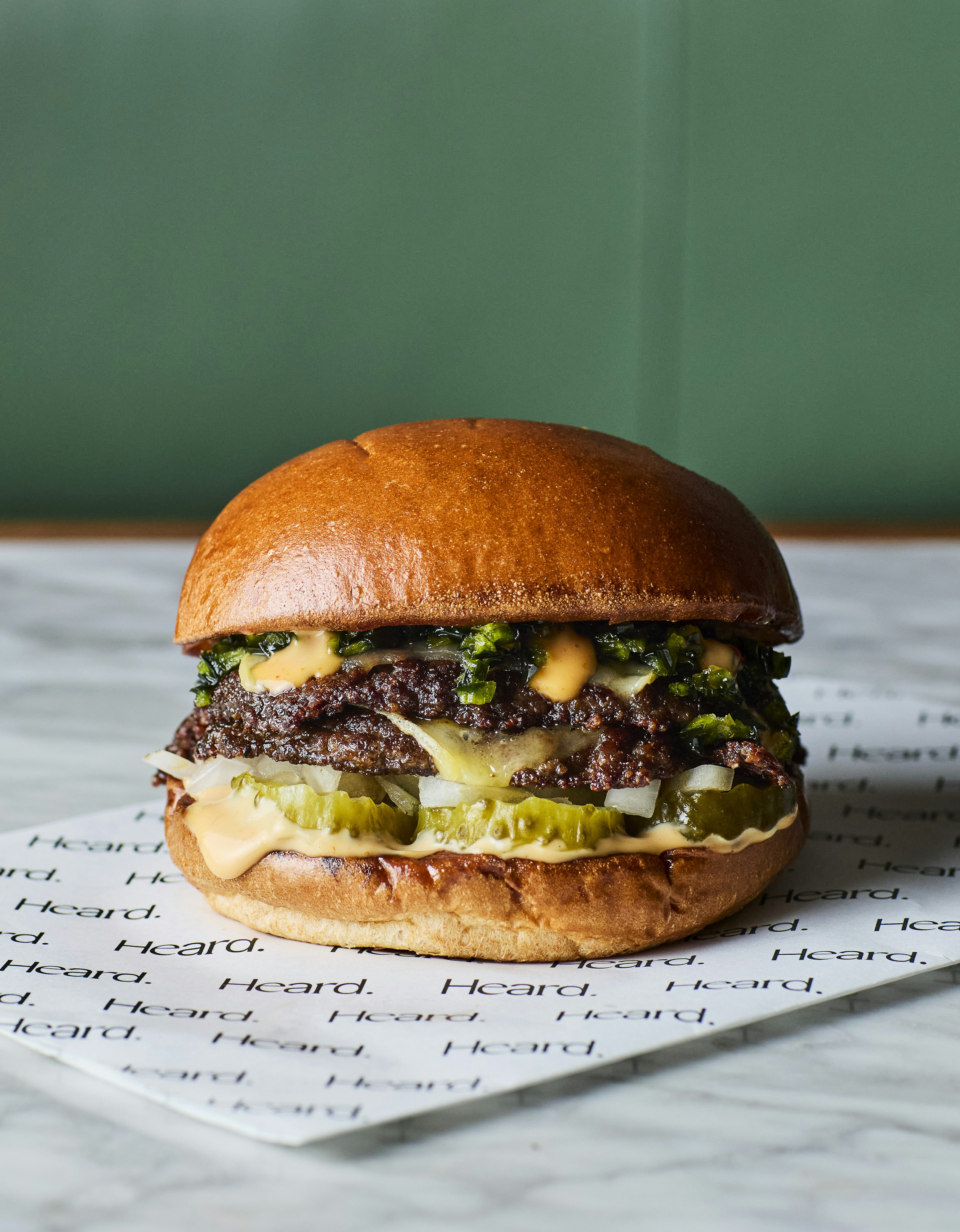 Heard. Smash Burgers by  Chef Jordan Bailey