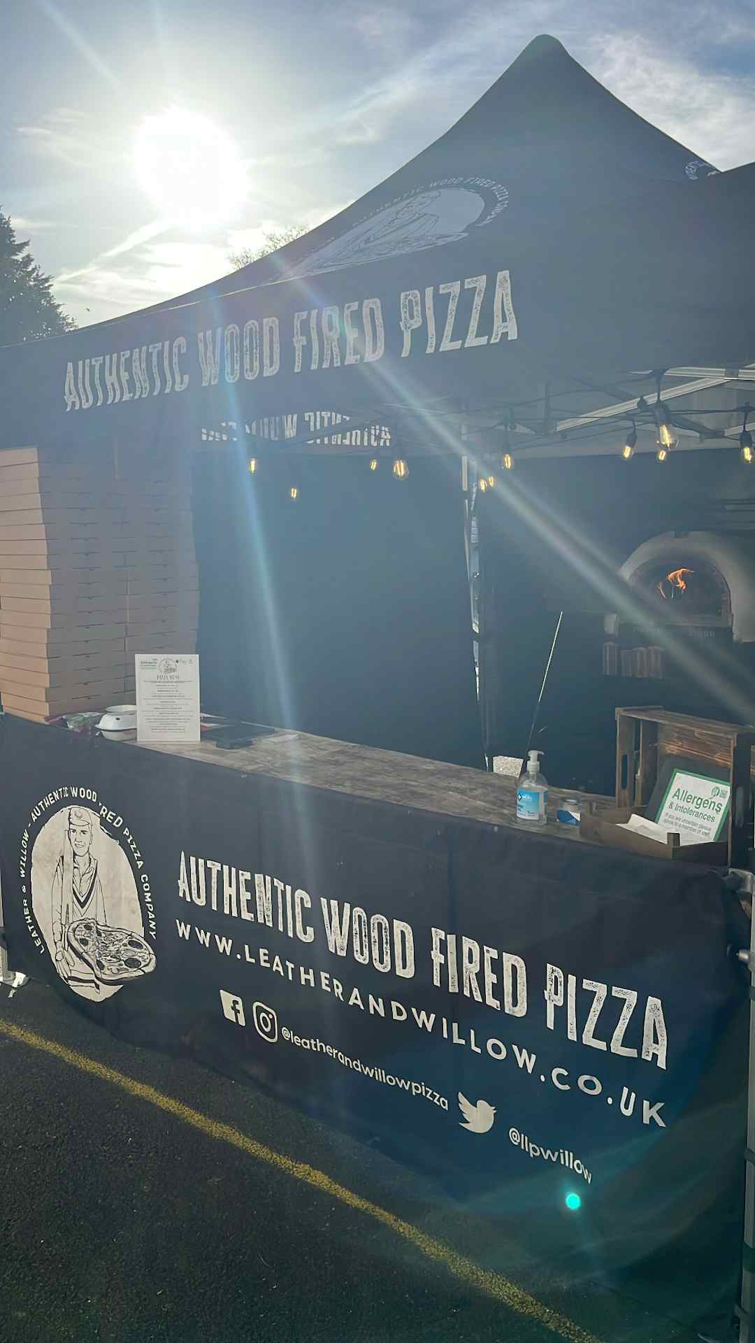 Hero image for supplier Leather & Willow Authentic Wood Fired Pizza